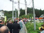 蚊里田八幡宮の例大祭