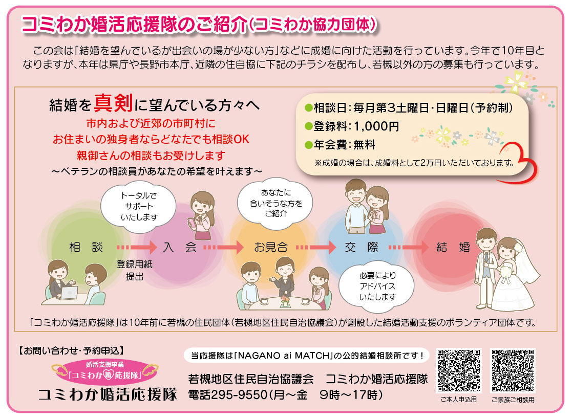 コミわか婚活応援隊